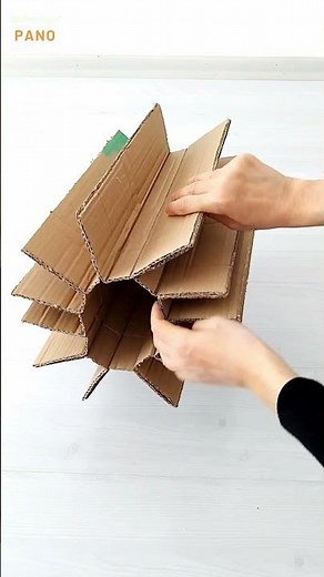 Cardboard Stool Making / DIY Stool from Cardboard #cardboardfurniture #cardboardcrafts #shorts