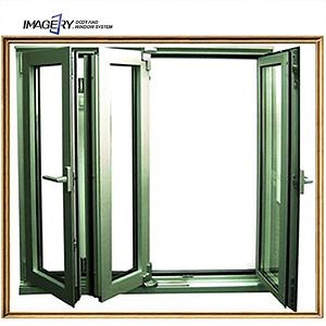 [Hot Item] Modern French Design Bifolding Horizontal Slide Folding Aluminum Window
