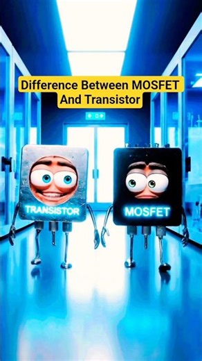 Difference between MOSFET and transistor 😍 MOSFET vsTransistor#shorts#mosfet #ytshorts#electronic