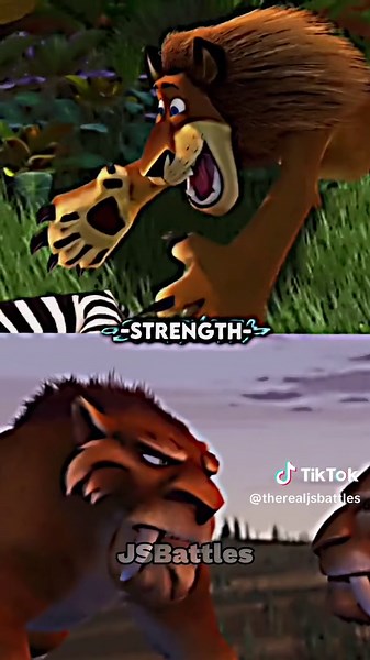 Alex vs Soto #alexthelion #madagascar #iceage #blueskystudios #dreamworks #edits #battle #jsbattles
