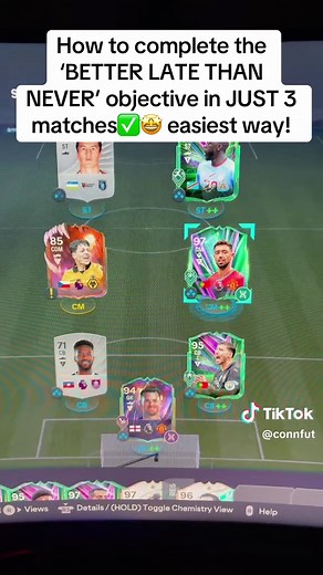 Better Late Than Never FC26 objective – Complete in just 3 matches