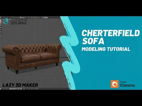 Tutorial: How to Model Chesterfield Sofa in 3ds Max.
