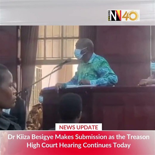 Dr Kiiza Besigye makes submission as the treason High Court hearing continues today, (June 30,2026)