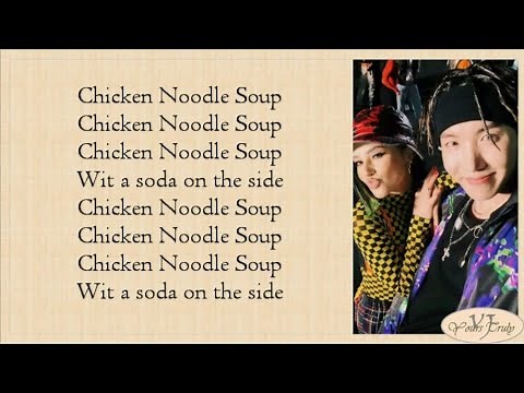 J-Hope (BTS 방탄소년단) - Chicken Noodle Soup (feat. Becky G) Easy Lyrics