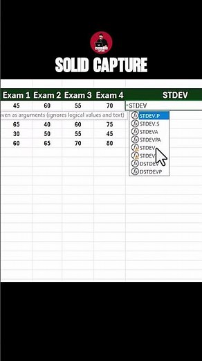 "Learn the STDEV Formula in Under 5 Minutes!"