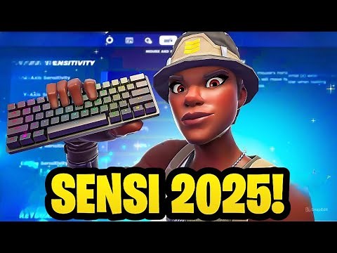 ATUALIZOU! A *MELHOR* CONFIGURAÇÃO e SENSIBILIDADE de FORTNITE para MOUSE e TECLADO de 2025! PC