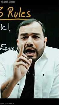 3 Golden Rules by Alakh Sir for Class 10 CBSE Boards Examination #cbsenotes #practicesets #alakhsir