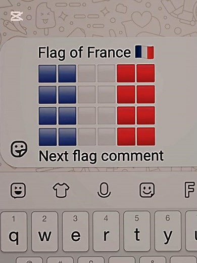 Flag of France 🇫🇷 #emoji #art #flagdrawing #france #flag #drawing #trending #explore #explorepage