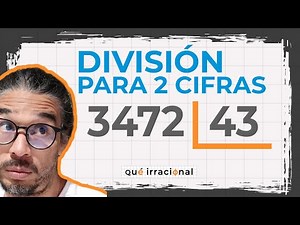 ¡DIVIDE Y VENCERÁS! 💪🏼 MÉTODO INFALIBLE para DIVIDIR un número de 4 cifras entre uno de 2 cifras.