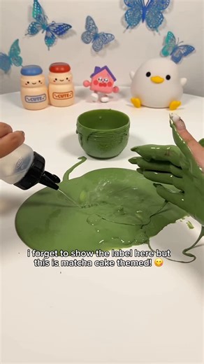 little bean •ᴗ• | this stained my hands & made me look like shrek 👹 slime from china review! #asmr #satisfying #review #slime #slimeasmr #crunchyslime... | Instagram