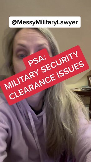 Military Security Clearance Issues: Reasons and Defense Statement