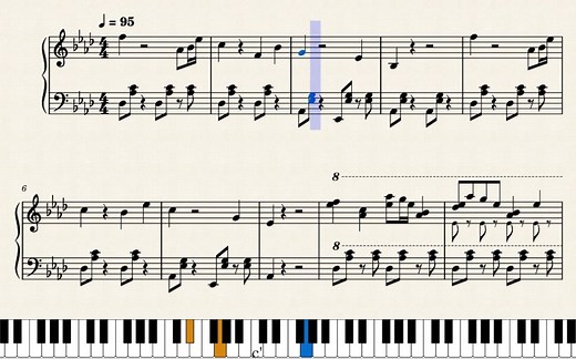 Are you lost 钢琴谱