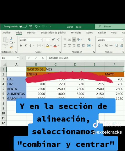 Tutorial de como combinar celdas en excel paso a paso en español, muy fácil Combinar celdas es una herramienta muy útil en Excel, suscríbete para aprender más! #tipsdeexcel #excel #exceltutorial #exceltips #trucosenexcel #superexcel #pasoapaso #profesional #excel2021 #hacklife #trabajo #celdas #combinar
