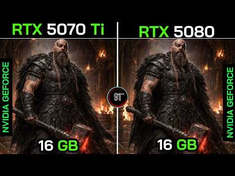 RTX 5070 Ti vs RTX 5080 (Ryzen 7 9800X3D) | 20 Game PERFORMANCE Test