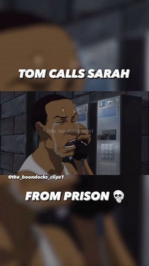 The Boondocks Clips 🥷🏽🎥 on Instagram: "TOM CALLS SARAH FROM PRISON 💀😂💀 S3 E9 “A Date with the Booty Warrior” #theboondocks #boondocks #riley #huey #granddad #black #culture #theculture #show #anime #cartoon #cartoonnetwork #hbo #hbomax #stream #funny #scene #afro #africanamerican #blkcreatives #nostalgia #tv #tvshow #reels #explorepage #adultswim"