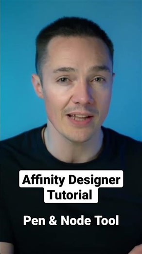 Affinity Designer Tutorial - Pen &Node Tool #affinity #affinitydesigner #freetutorial #graphicdesign