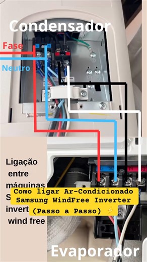 Como fazer ligação elétrica Samsung Wind Free