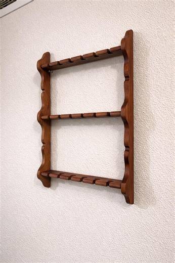 Vintage Wooden Spoon Rack | Farmhouse Collectible Display Shelf - Etsy