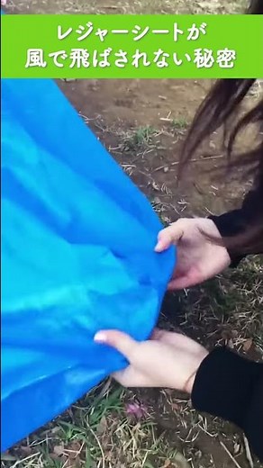 レジャーシートが風で飛ばされない秘密◎ #Shorts
