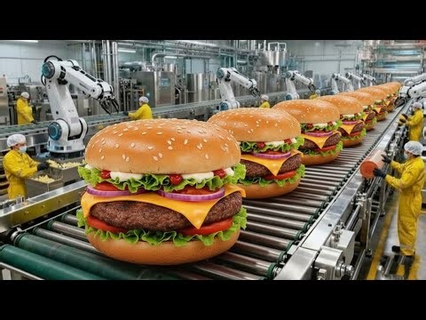 Inside the McDonald's Hamburger Factory – From Beef to Perfect Burger (Full Process)