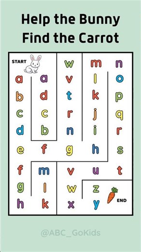 ABC Maze Game | Learn Lowercase Letters a-z | Fun Alphabet Song