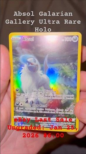 Pokemon Crown Zenith: Galarian Gallery #GG16/GG70 Holo Ultra Rare Absol