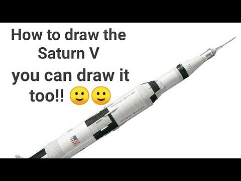 How to draw the Saturn V, you can draw it too!!