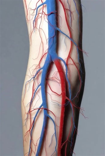 3D Visualization of Arm Blood Vessels Anatomy