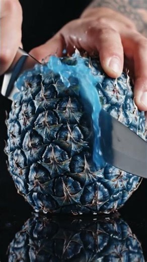 World’s Rarest Blue Pineapple?” #asmr #satisfying #shorts