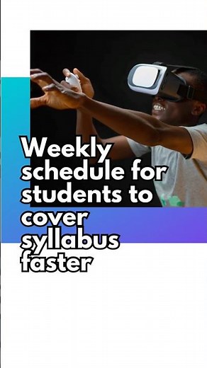 Weekly Study Schedule to Cover Syllabus Faster 📅 | Student Routine #studentlife #studyladder