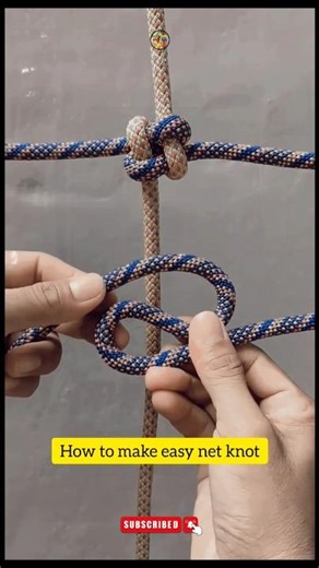 How to make easy net knot #shorts #diy #experiment #git #net ‪@DoiT_03‬
