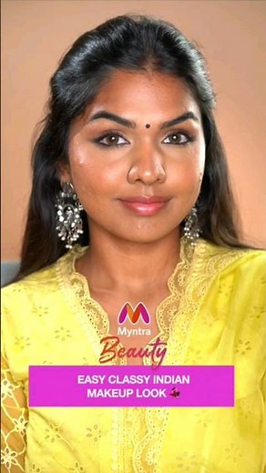 Indian Makeup Look Tutorial For Beginners | Simple and Easy Traditional Makeup Look | Myntra #shorts