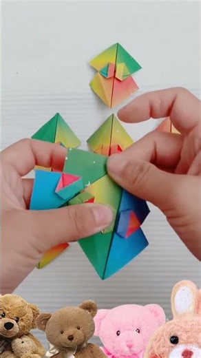 "5 Min Craft: How to Make Cute Paper Umbrella ☔ Super Easy & Fun! | Happy Hands Craft"