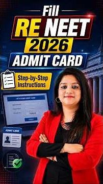 How to Fill RE NEET Admit Card 2026 | Don't Make These Mistakes in Your NEET 2026 Admit Card #neet