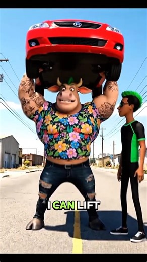 Cow vs Kid #shorts #viral 🤣#cartoon