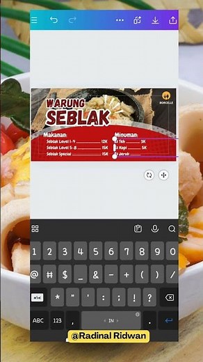 Tutorial Desain Spanduk Warung Seblak di Canva 🍲✨ [WAJIB SAVE]⁣⁣⁣