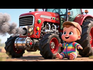 Baby and the Tractor Track 🚜👶 | Farm Adventure for Kids | Fun Learning Video for Children