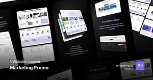 Website Launch - Marketing Promo Video After Effects Project