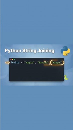 The join() method joins all list elements into one string using " - " as the separator.