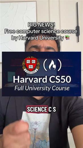𝗔𝘀𝗶𝗳 𝗛𝗮𝘀𝘀𝗮𝗺 🇲🇼 🇿🇦 on Instagram: "Harvard’s CS50 is NOT just another free online course… it’s the course that has humbled thousands of wannabe coders (including me 😭). If you’ve ever said ‘I want to learn to code’ but didn’t know where to start — THIS is your starting point. From Week 0 you already realise why Harvard kids don’t play. Problem sets feel like boss battles, the lectures feel like movies, and by the time you finish, your brain is literally rewired. CS50 won’t just teac