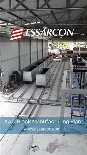 AAC Block Manufacturing Process By Essarcon #buildingindustry #construction