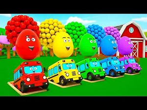 Magic Colorful Balls & Surprise Eggs 🎨 Learn Colors for Kids | DuZoo Nursery Rhymes