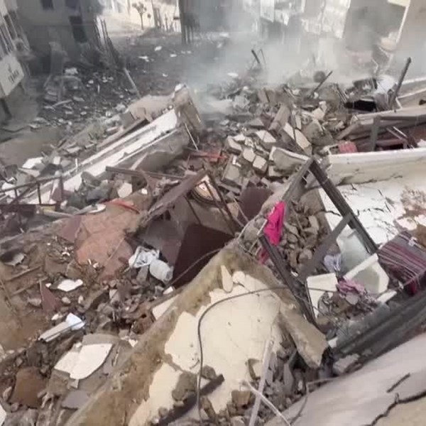 Displaced families sleep in tents in Beirut as conflict pushes on