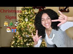 Christmas Signs in American Sign Language |ASL ~ Navidad en Lengua de Señas |RD