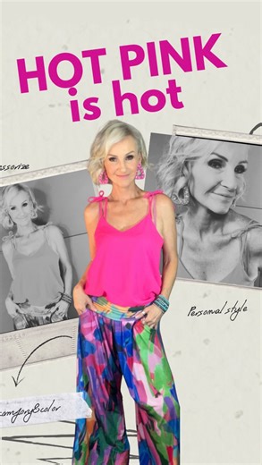 LindaPaige on Instagram: "1: Hot pink is a fabulous color and so much fun to wear! 2: Want to be beautiful? Start by complimenting other women 🌟🌟🌟🌟 lift them up don’t tear them down. There’s always something beautiful to compliment a woman about. And when it comes from you as a well dressed well presented woman, it carries more weight ♥️♥️♥️♥️ #confidence #fashion #faith #closet #beauty #capsulewardrobe Pants: @michelleludek Shoes: Steve Madden Earrings: @konplott"