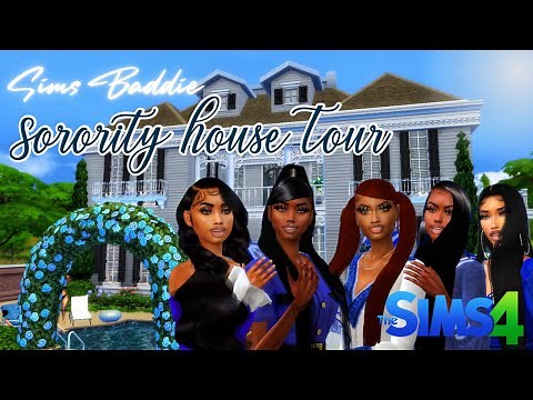 Creating an HBCU Sorority House Sims 4 | Discover University | Sorority House Tour | Download Link