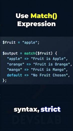 PHP Match Expression vs Switch Statement 🚀 Stop Using if else if else!