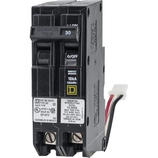 Check The Home Depot's Q&A Before Buying: Square D QO 30-Amp 1.5 in. 2-Pole ILC Power Link Circuit Breaker (QO230PLILC)