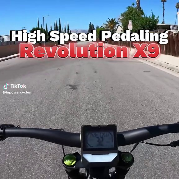 We designed the Revolution X9 to be the ultimate ebike, with the capability to pedal at high speeds 🚴‍♀️ Our engineers made sure the pedal system compliments the powerful electric motor system to give a seamless user experience. It is the only bike in its class with a full fledged bicycle drivetrain (20 pedal speeds) and with the Schlumpf drive, you can pedal comfortably at nearly any speed! #hpcbikes #emtb #downhillmtb #ebike #electricbike #hipowercycles #madeintheusa