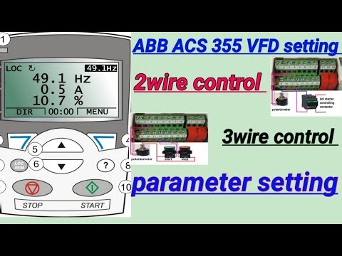 ABB VFD ACS355 Parameter setting|